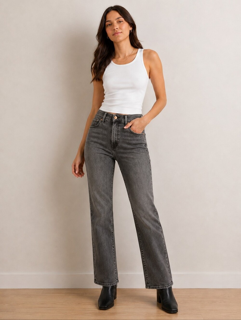 ❤️ GAP HIGH RISE CLASSIC STRAIGHT LEG JEANS, 10 (30)